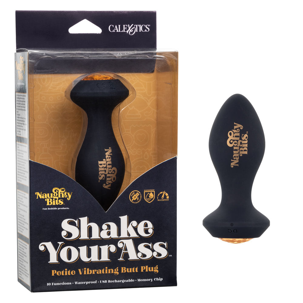 Naughty Bits Shake Your Ass Petite Vibrating Butt Plug - Not Very Vanilla