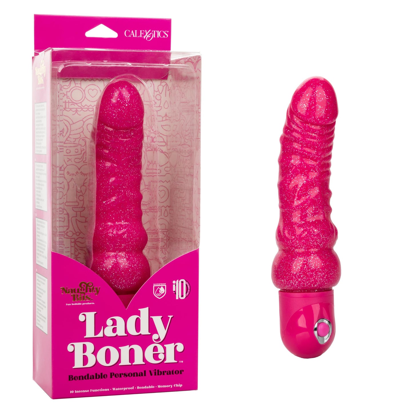 Naughty Bits Lady Boner Bendable Personal Vibrator - Not Very Vanilla