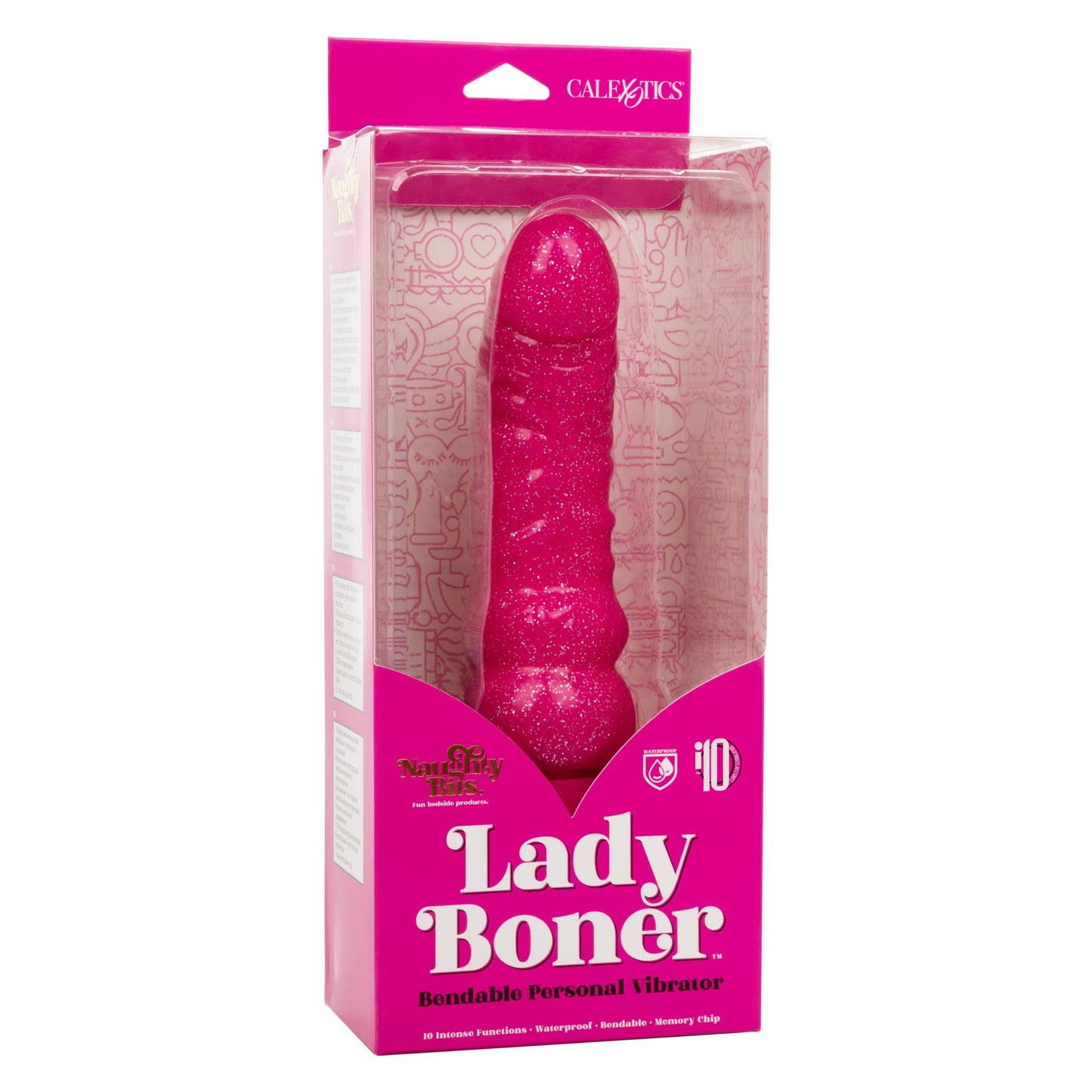 Naughty Bits Lady Boner Bendable Personal Vibrator - Not Very Vanilla