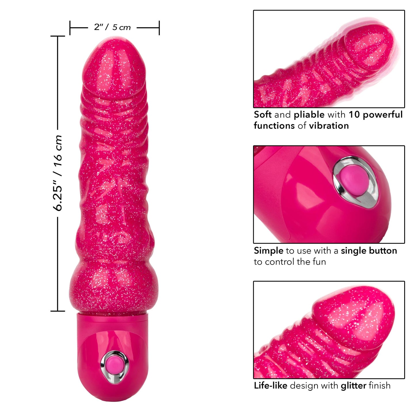 Naughty Bits Lady Boner Bendable Personal Vibrator - Not Very Vanilla