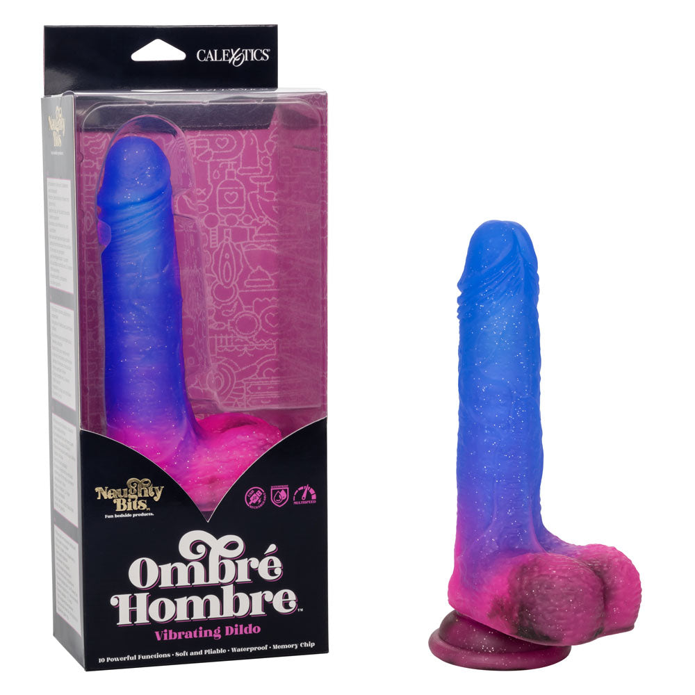 Naughty Bits Ombré Hombre Vibrating Dildo - Not Very Vanilla