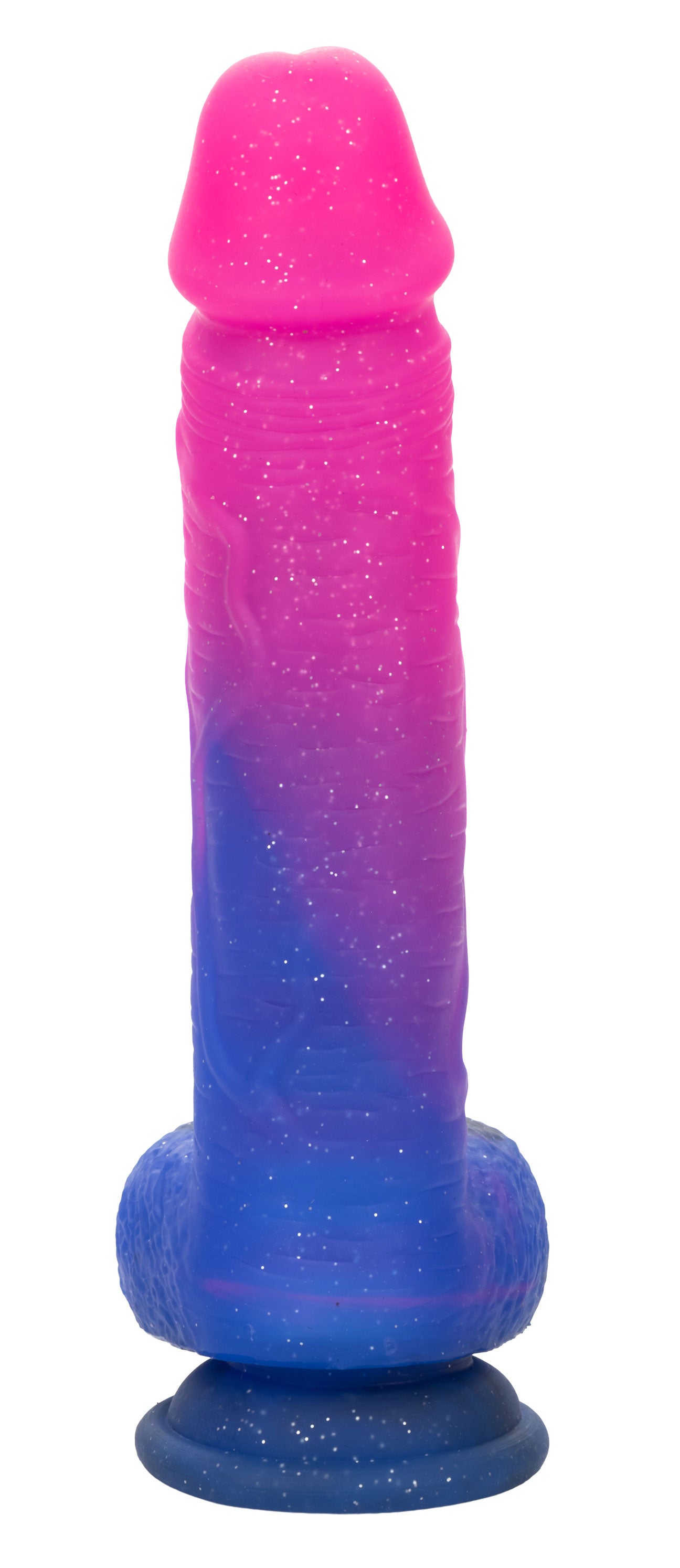 Naughty Bits Ombre Hombre XL Vibrating Dildo - - Pink/purple - Not Very Vanilla