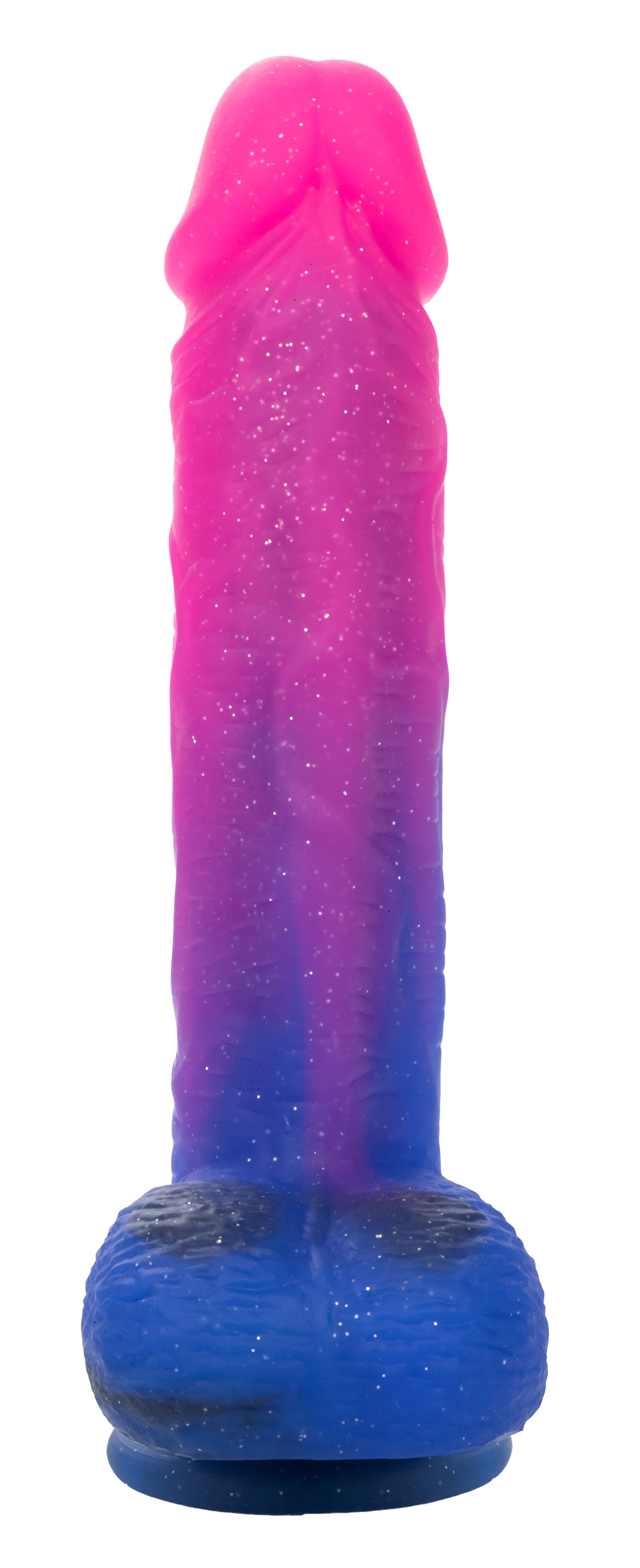 Naughty Bits Ombre Hombre XL Vibrating Dildo - - Pink/purple - Not Very Vanilla