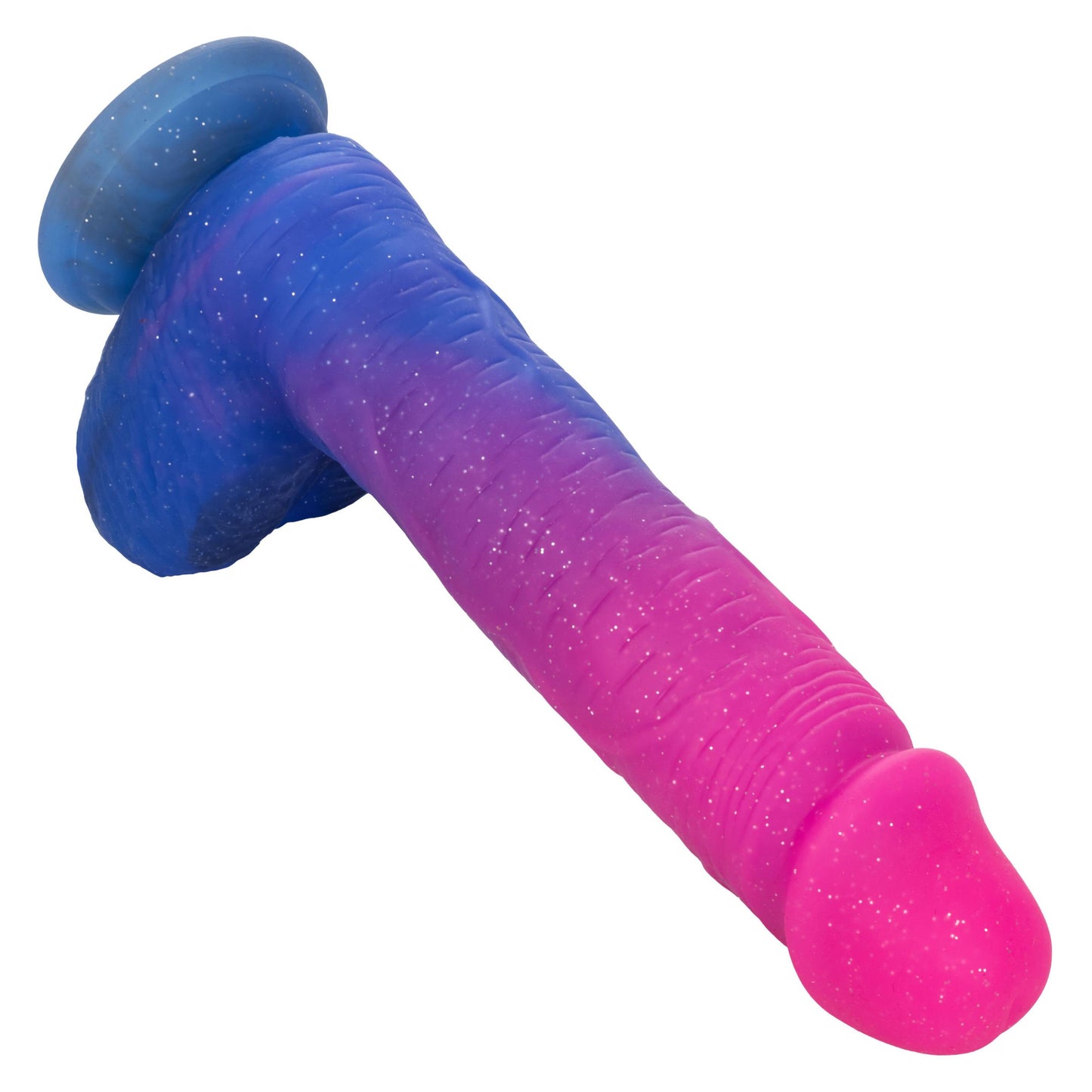 Naughty Bits Ombre Hombre XL Vibrating Dildo - - Pink/purple - Not Very Vanilla