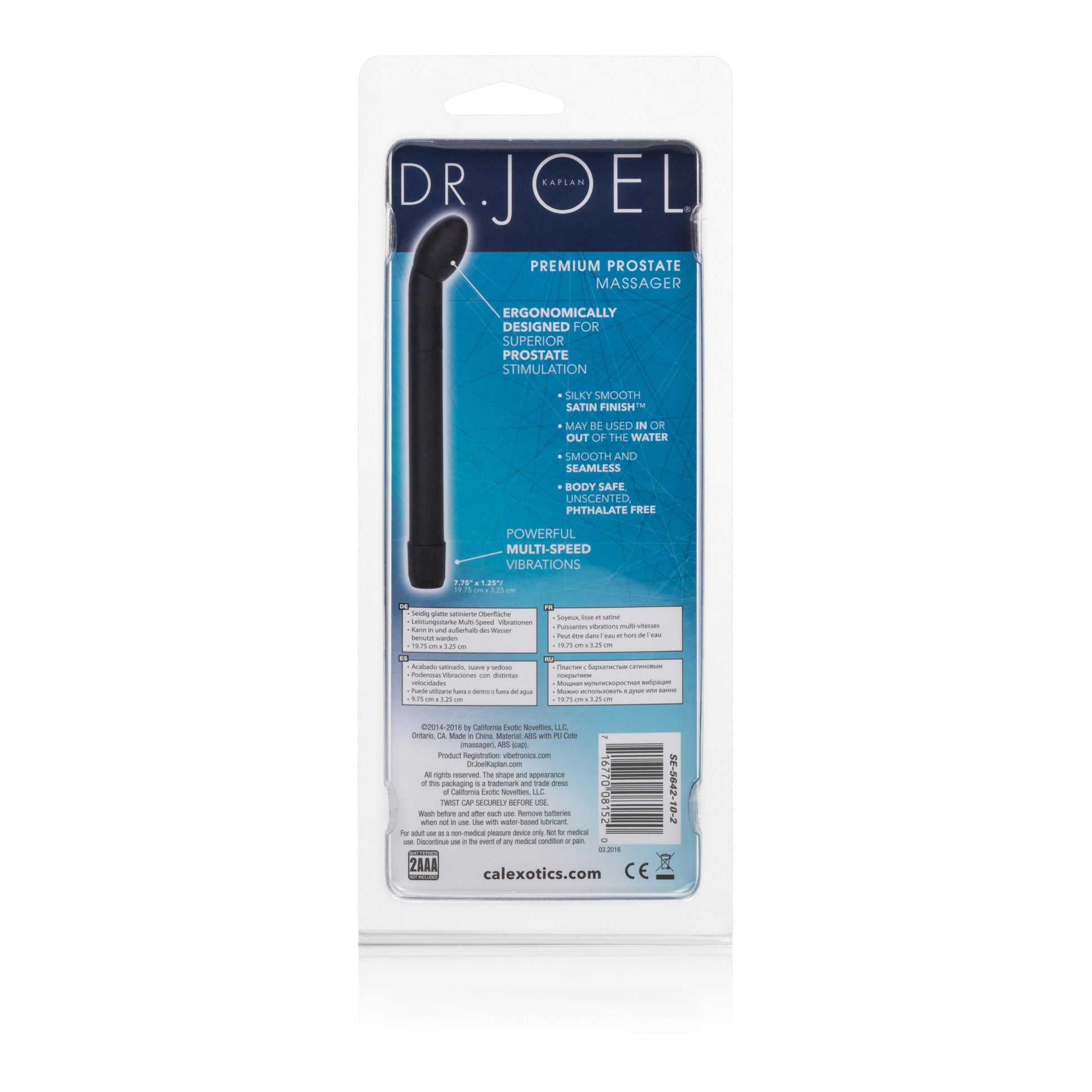 Dr. Joel Kaplan Premium Prostate Massager - Black - Not Very Vanilla