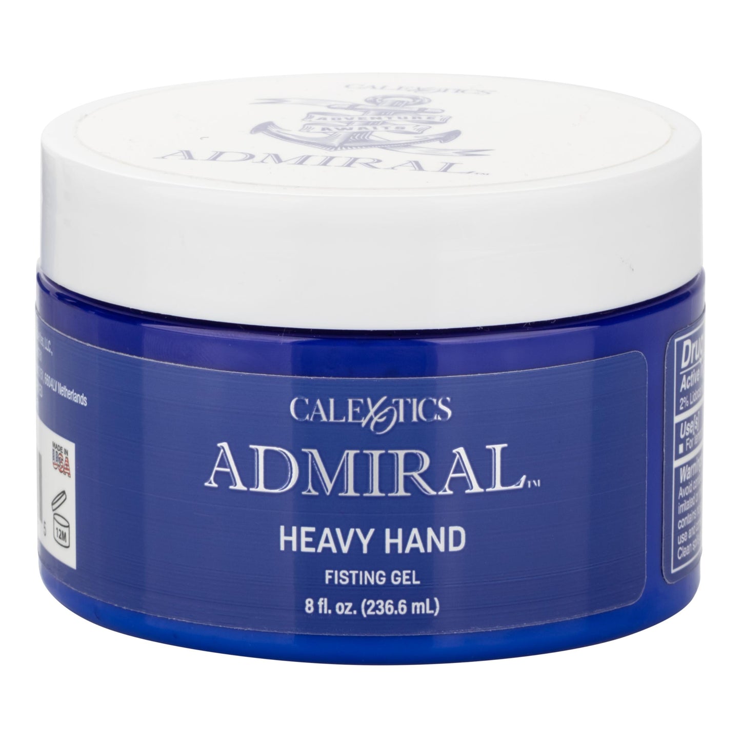 Admiral Heavy Hand Fisting Gel - 8 Fl. Oz. - Not Very Vanilla