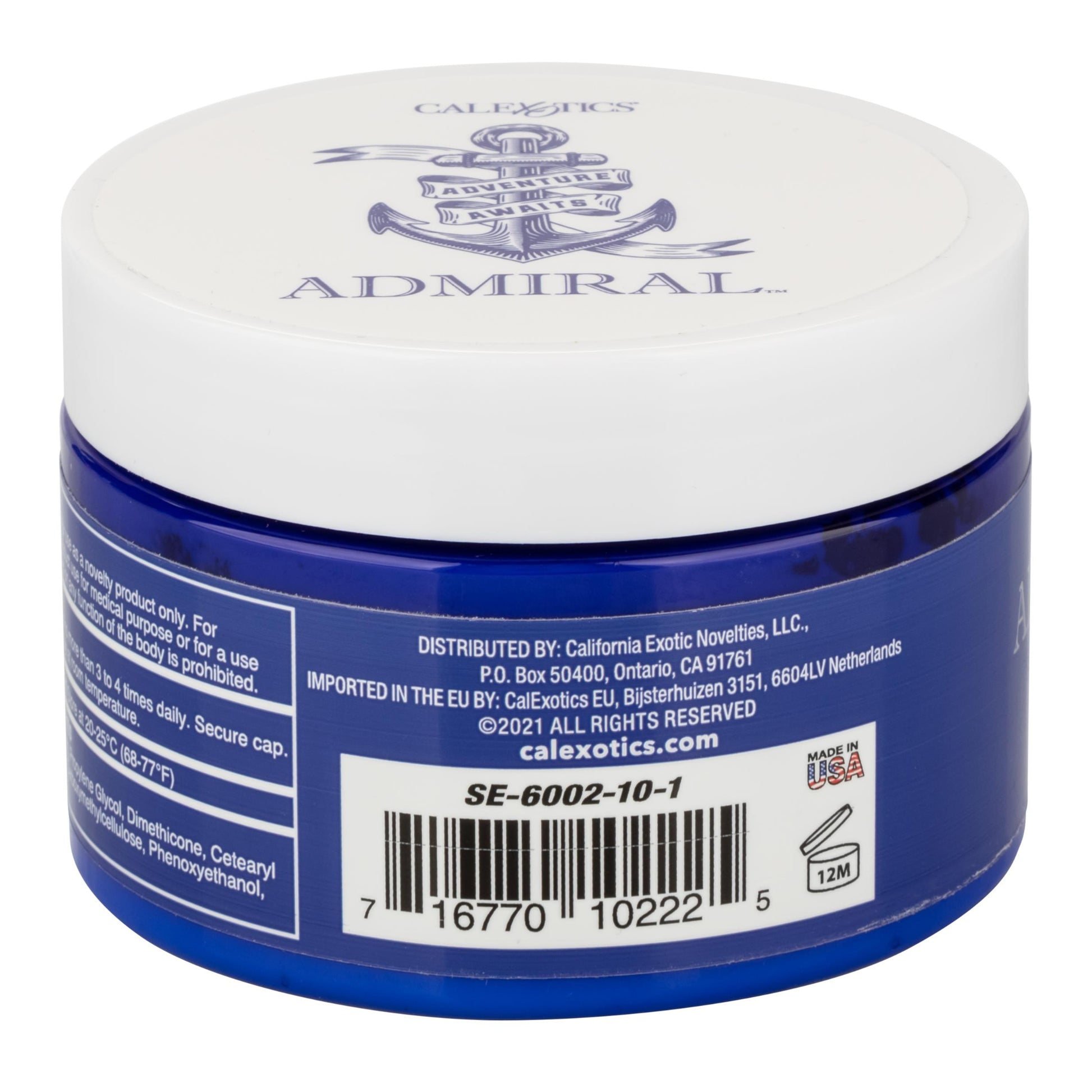 Admiral Heavy Hand Fisting Gel - 8 Fl. Oz. - Not Very Vanilla