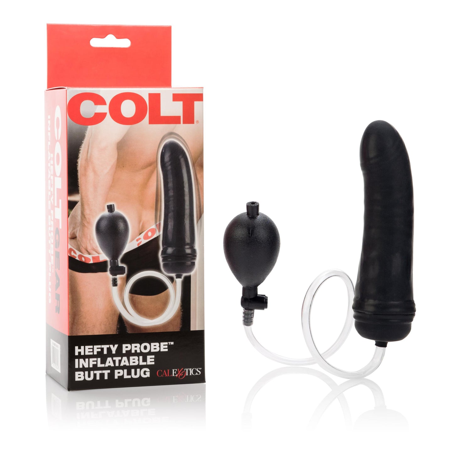 Colt Hefty Probe Inflatable Butt Plug - Black - Not Very Vanilla