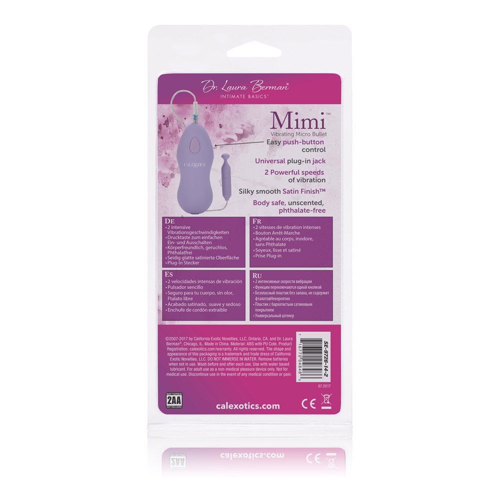 Dr. Laura Berman Mini Vibrating Micro Bullet - Not Very Vanilla