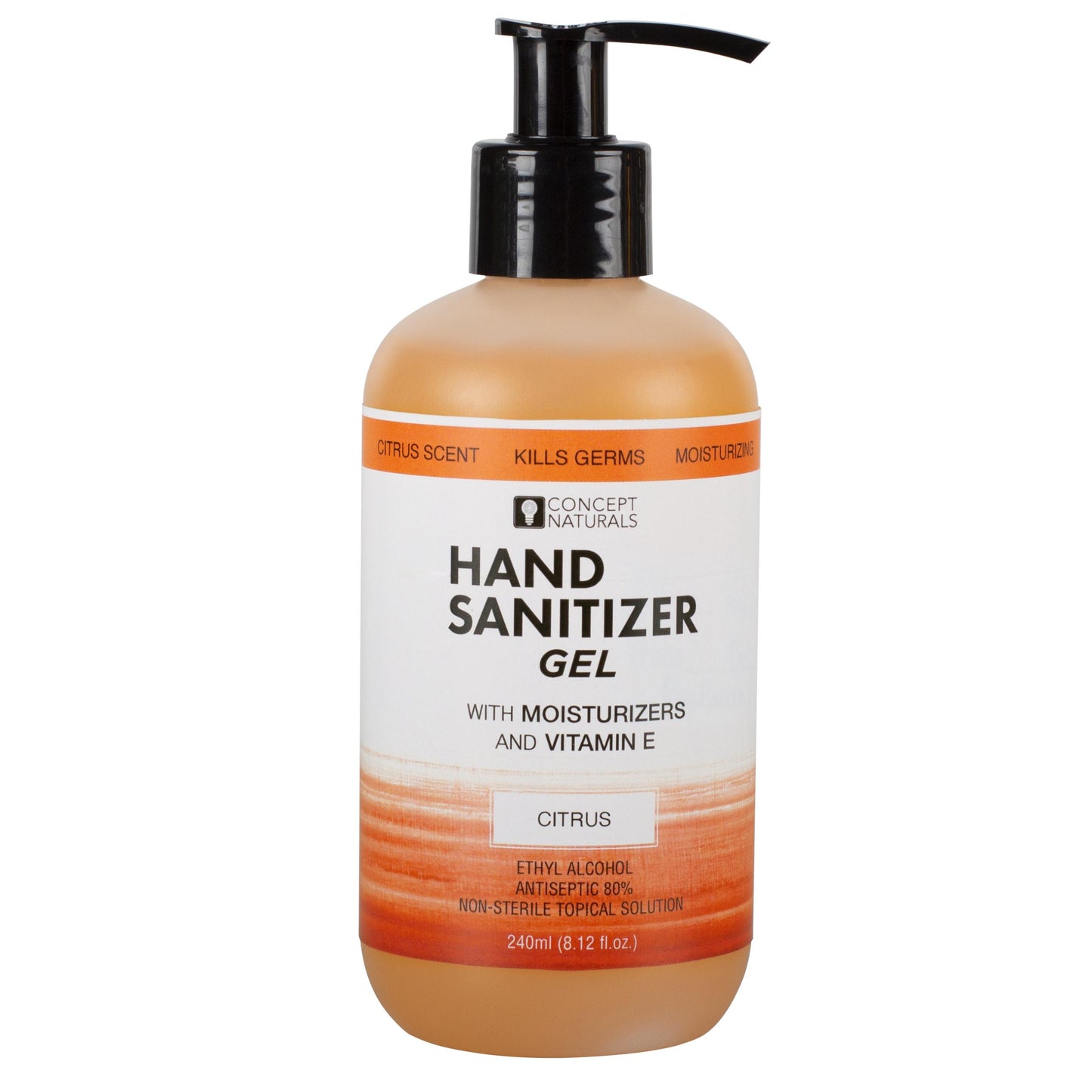 Concept Naturals Hand Sanitizer Gel - Citrus - 8.12 Fl. Oz. - Not Very Vanilla