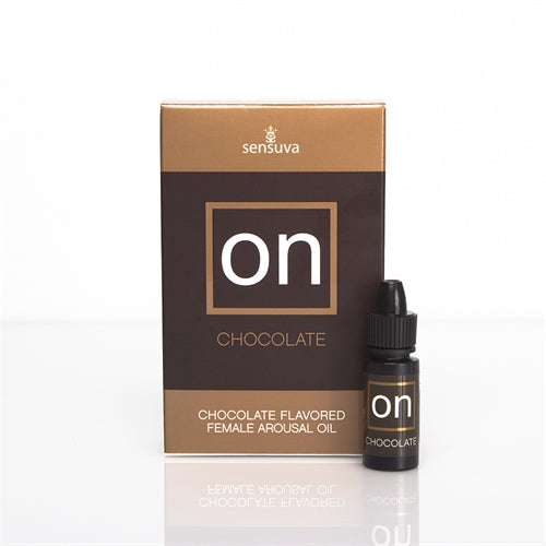 On Chocolate Flavored Female Arousal Oil - .17 Oz. - Large Box - Not Very Vanilla