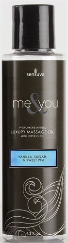 Me and You Massage Oil - Vanilla Sugar and Sweet Pea - 4.2 Oz. - Not Very Vanilla