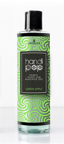 Handi Pop Handjob Massage Gel - Green Apple - 4.2 Oz. - Not Very Vanilla