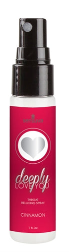 Deeply Love You Throat Relaxing Spray - Cinnamon Roll - 1 Fl. Oz. - Not Very Vanilla