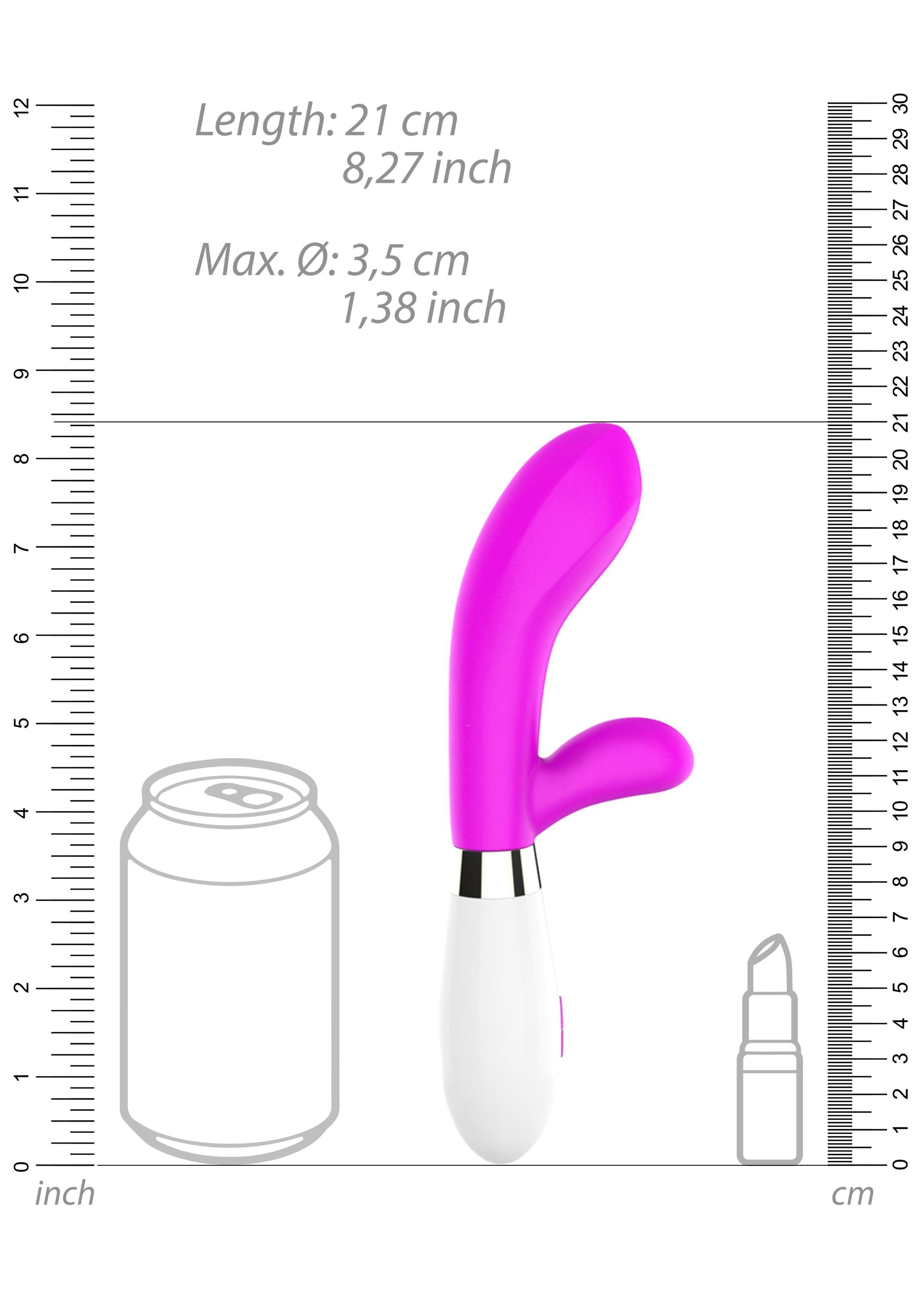 Achilles - Ultra Soft Silicone - 10 Speeds - Fuchsia - Not Very Vanilla