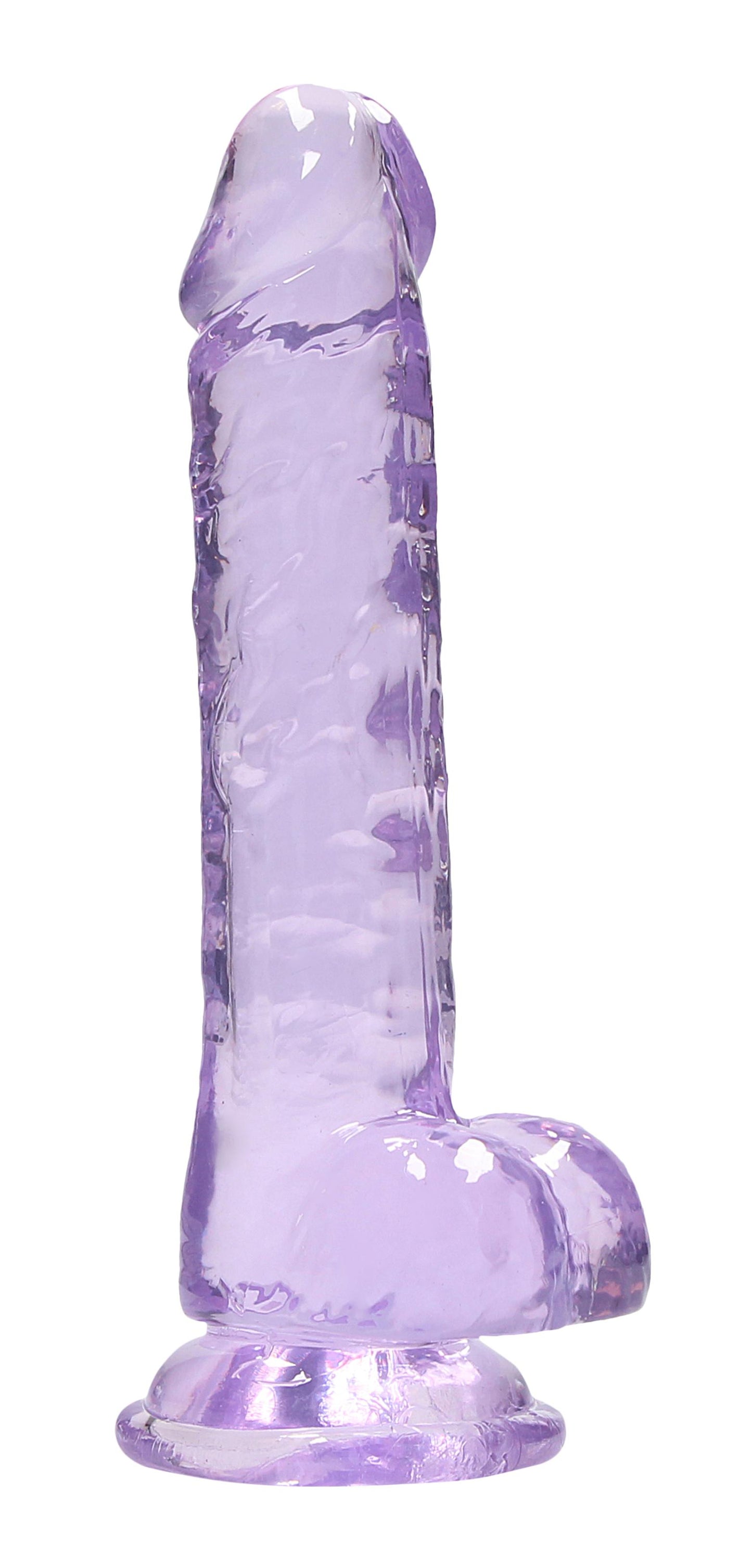 7 Inch Realistic Dildo With Balls - Purple - Not Very Vanilla