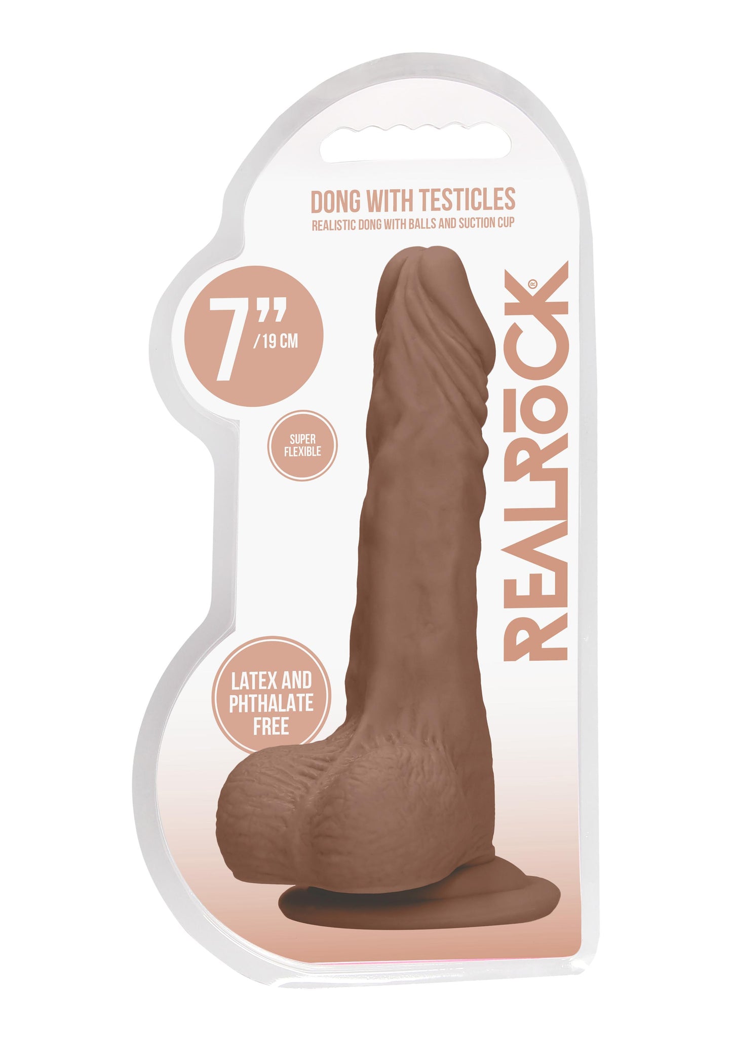 7 Inch Dong With Testicles - Tan - Not Very Vanilla