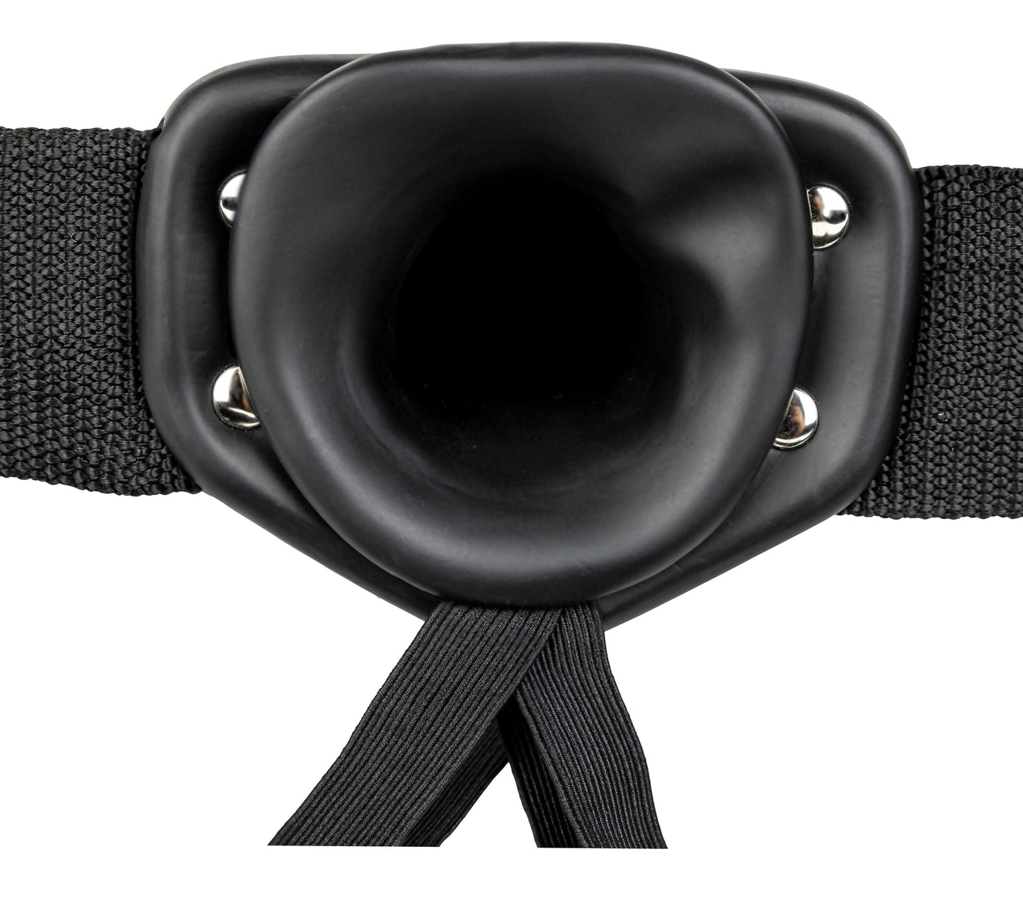 Hollow Strap-on Without Balls 8 Inch - Black - Not Very Vanilla