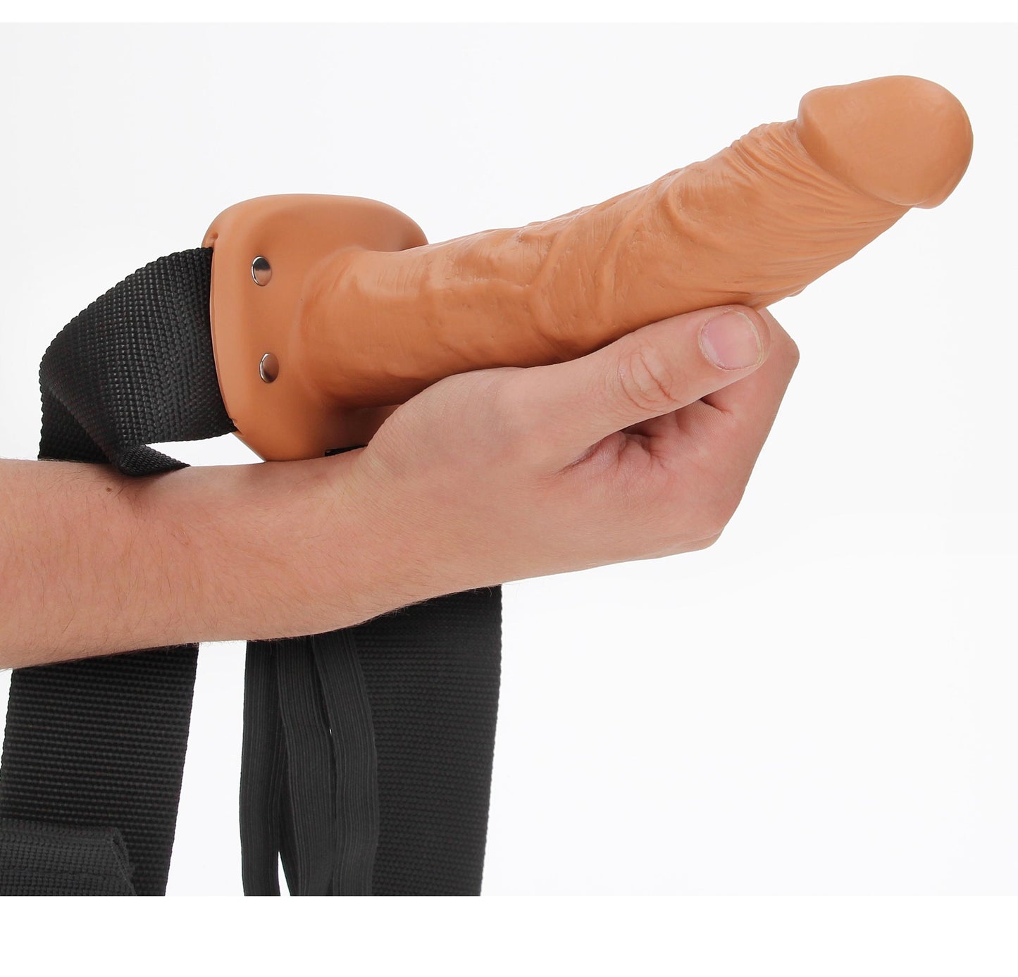 Hollow Strap-on Without Balls 8 Inch - Tan - Not Very Vanilla