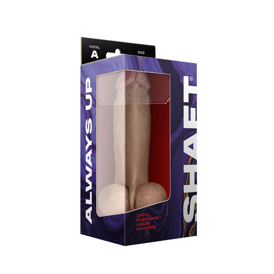 Shaft - Model a 8.5 Inch Liquid Silicone Dong With Balls - Pine - Not Very Vanilla