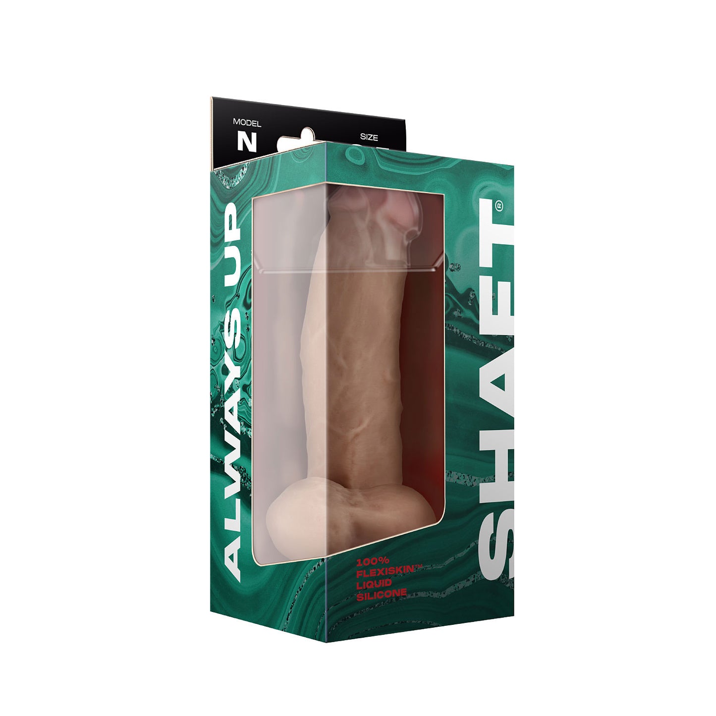 Shaft - Model N 8.5 Inch Liquid Silicone Dong With Balls - Pine - Not Very Vanilla