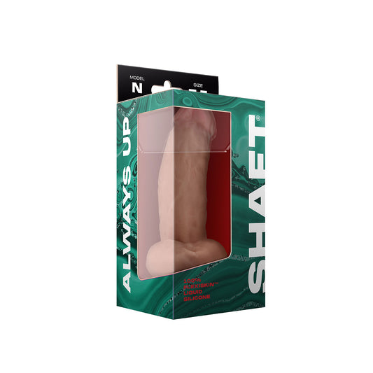 Shaft - Model N 7.5 Inch Liquid Silicone Dong With Balls - Pine - Not Very Vanilla