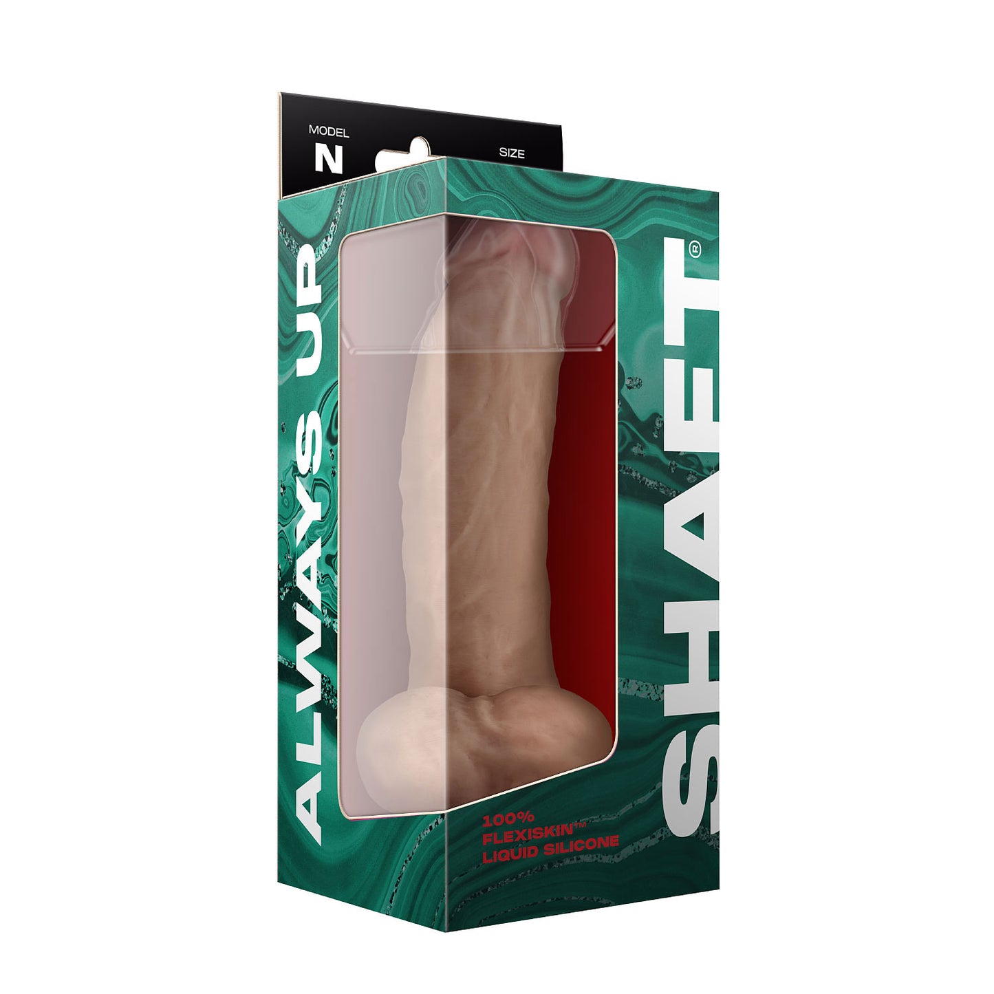 Shaft - Model N 9.5 Inch Liquid Silicone Dong With Balls - Pine - Not Very Vanilla