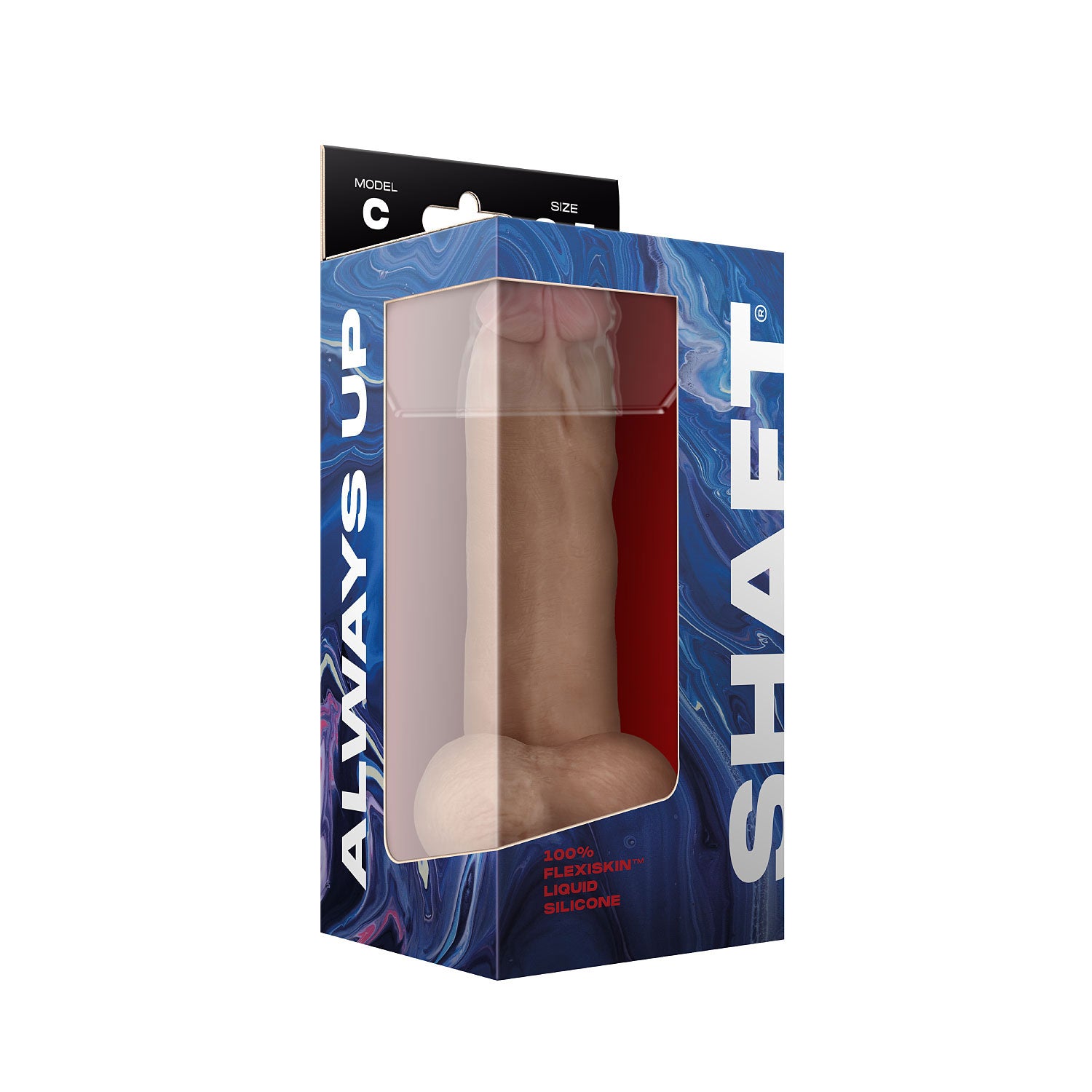 Shaft - Model C 8.5 Inch Liquid Silicone Dong With Balls - Pine - Not Very Vanilla