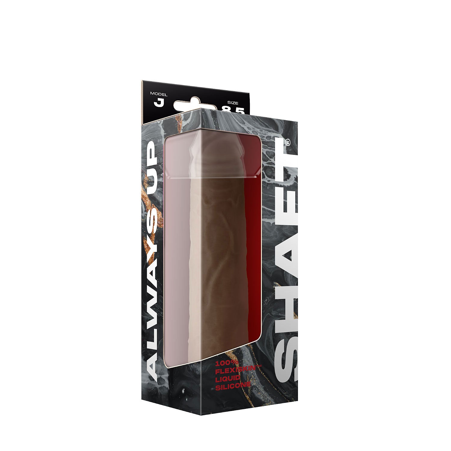 Shaft - Model J 8.5 Inch Liquid Silicone Dong - Oak - Not Very Vanilla