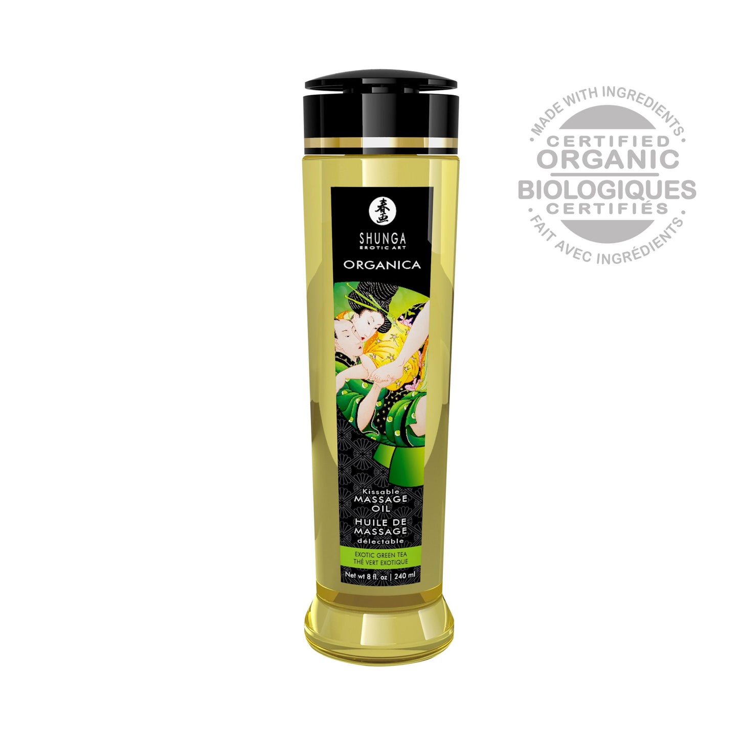 Organica Massage Oils - Green Tea - 8 Fl. Oz. - Not Very Vanilla