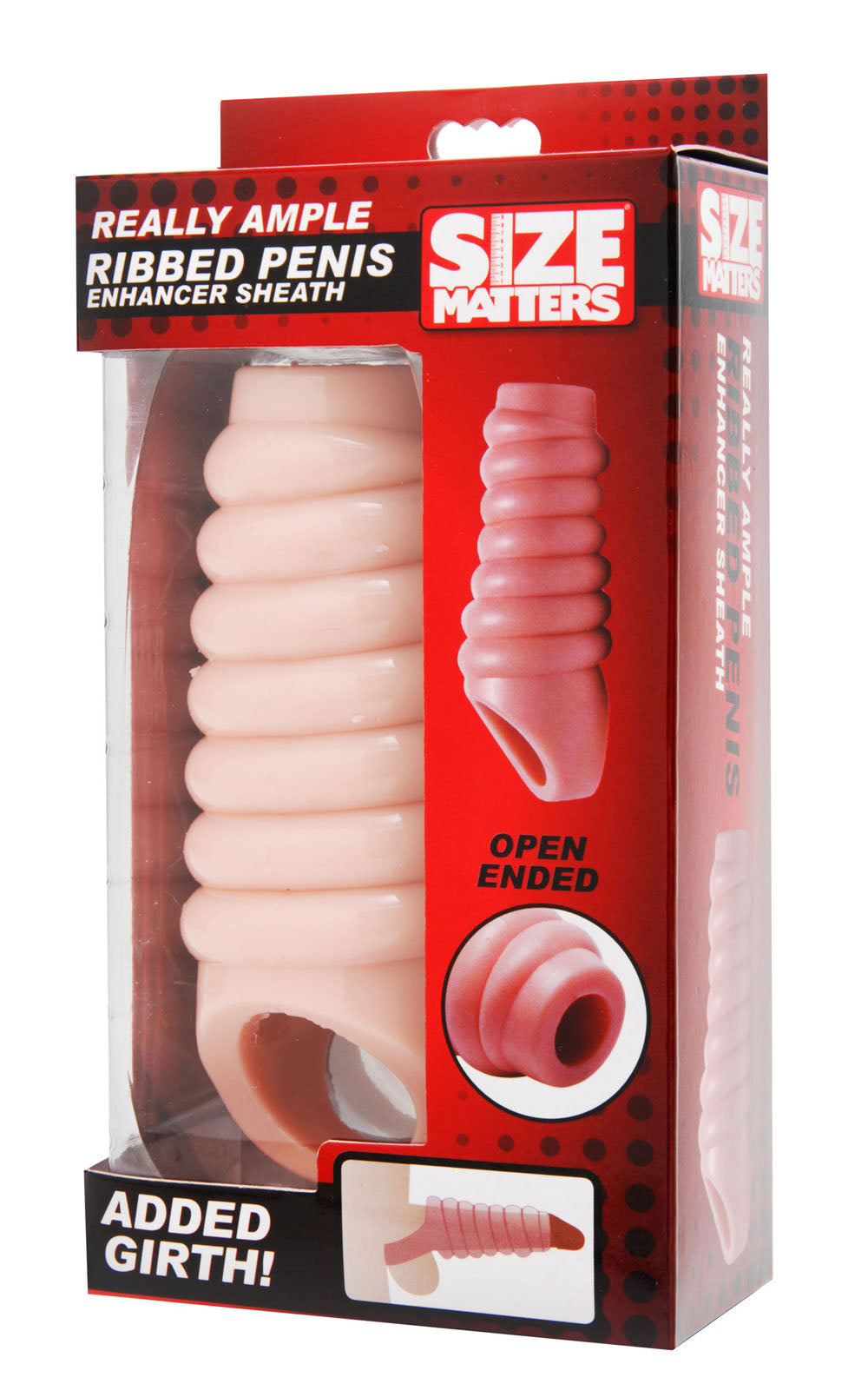 Really Ample Ribbed Penis Enhancer Sheath - Not Very Vanilla