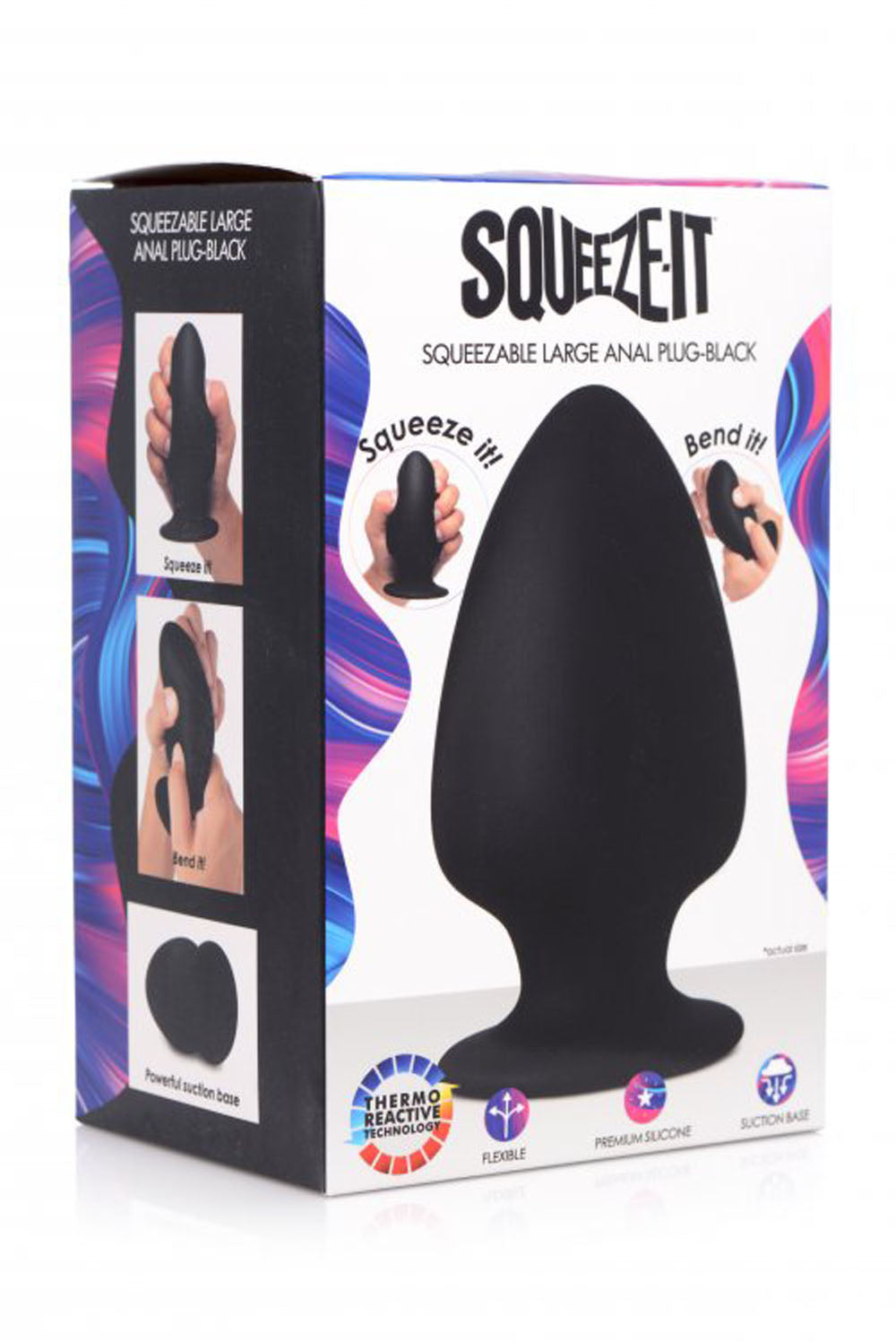 Squeezable Silicone Anal Plug - Large - Not Very Vanilla