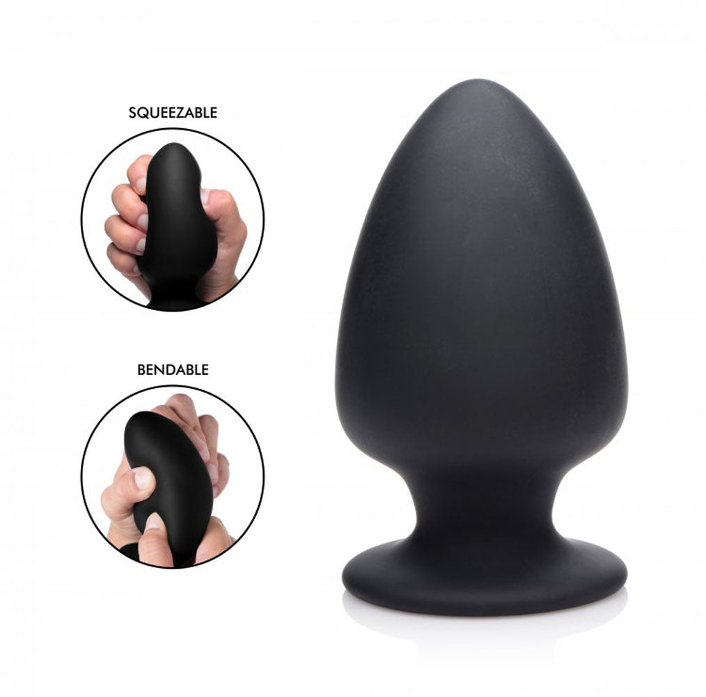 Squeezable Silicone Anal Plug - Large - Not Very Vanilla