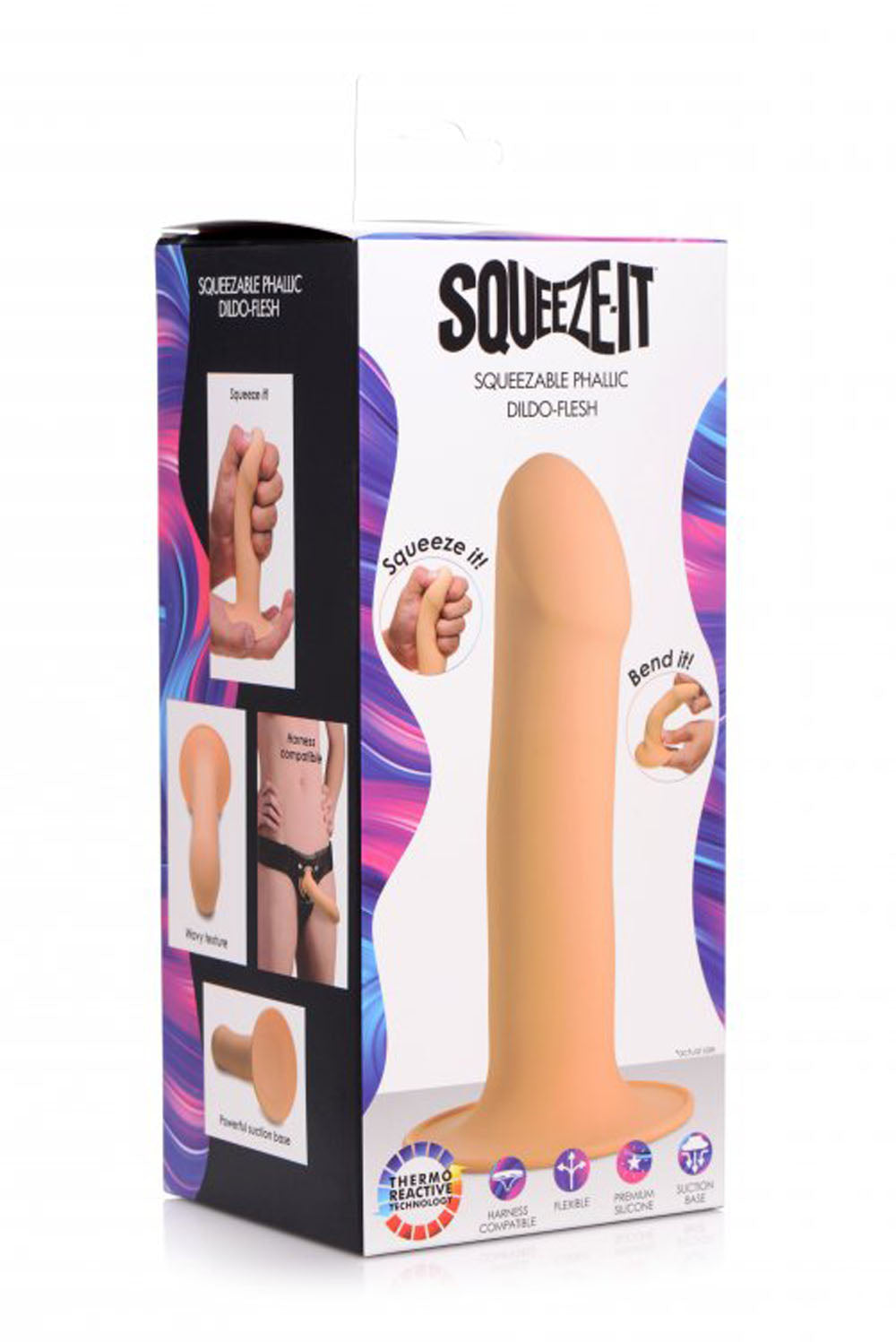 Squeezable Phallic Dildo - Light - Not Very Vanilla