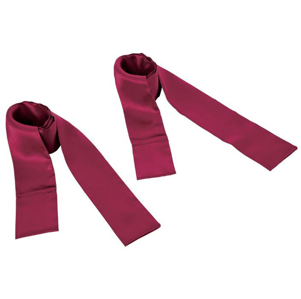 Sex and Mischief Enchanted Silky Sash Restraints - Burgundy - Not Very Vanilla