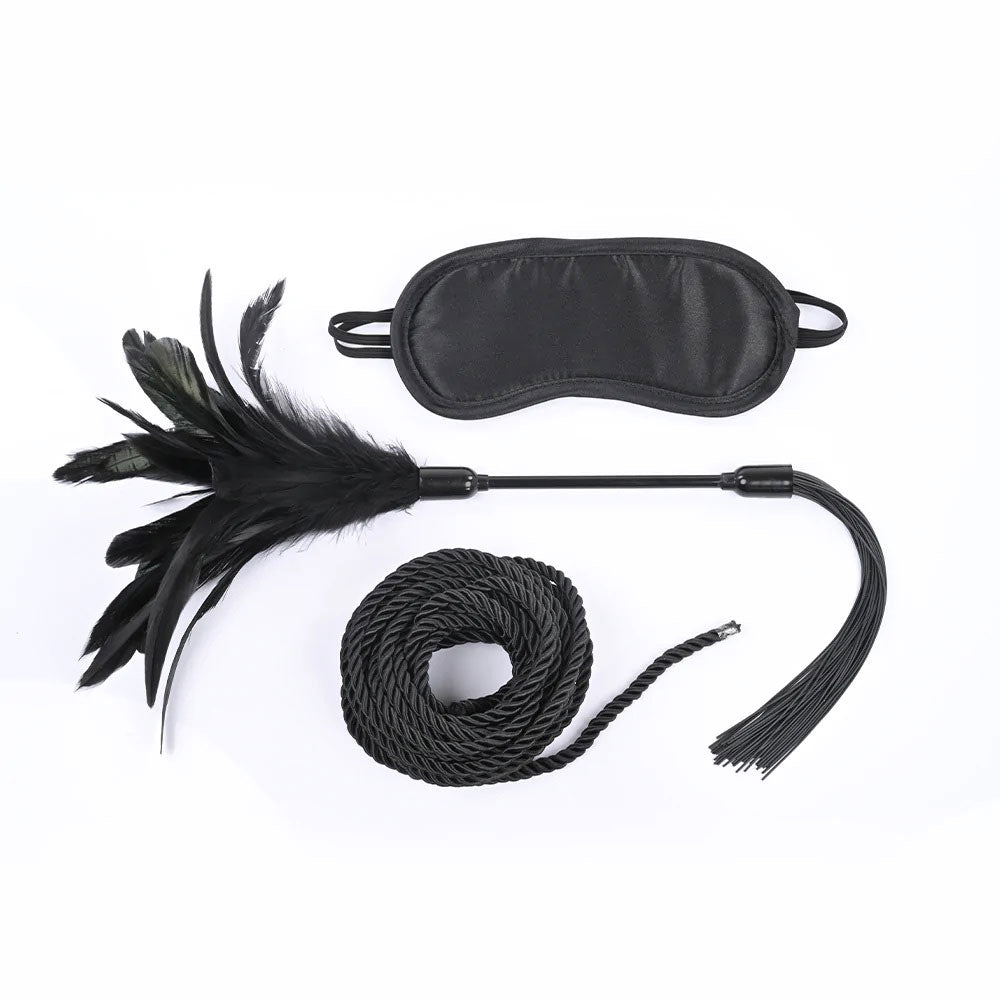 Shadow Tie and Tickle Kit - Black - Not Very Vanilla