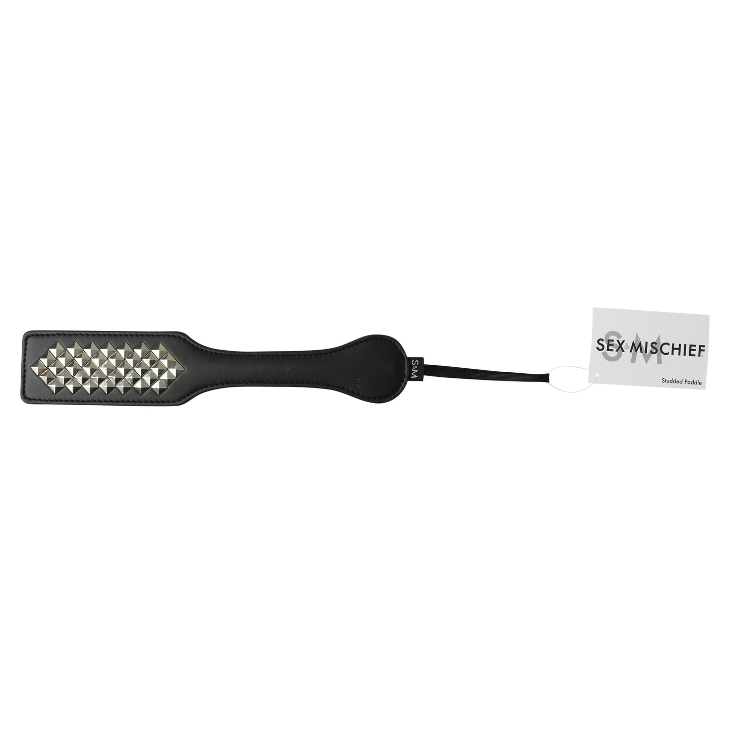 Sex and Mischief Studded Paddle - Black - Not Very Vanilla