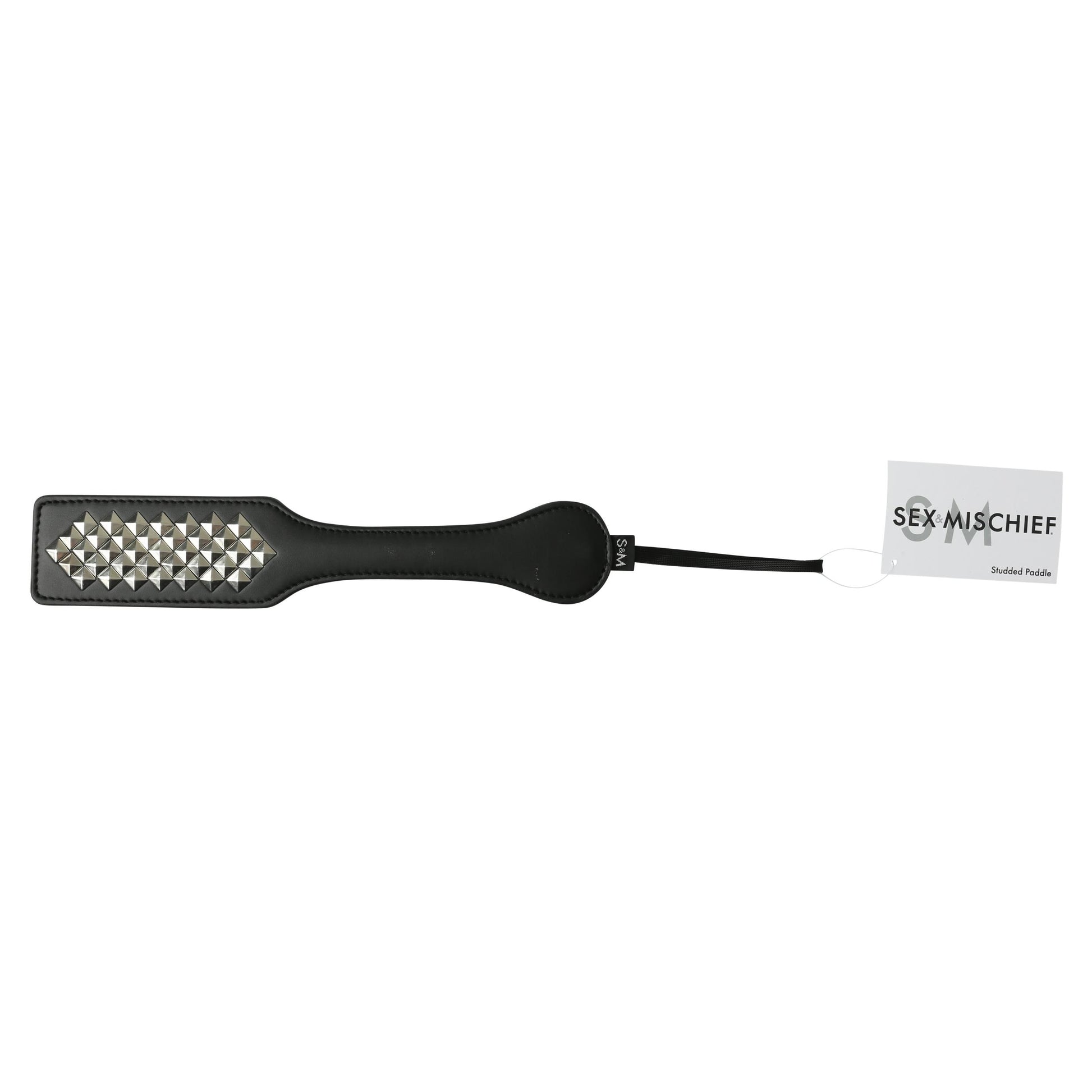 Sex and Mischief Studded Paddle - Black - Not Very Vanilla