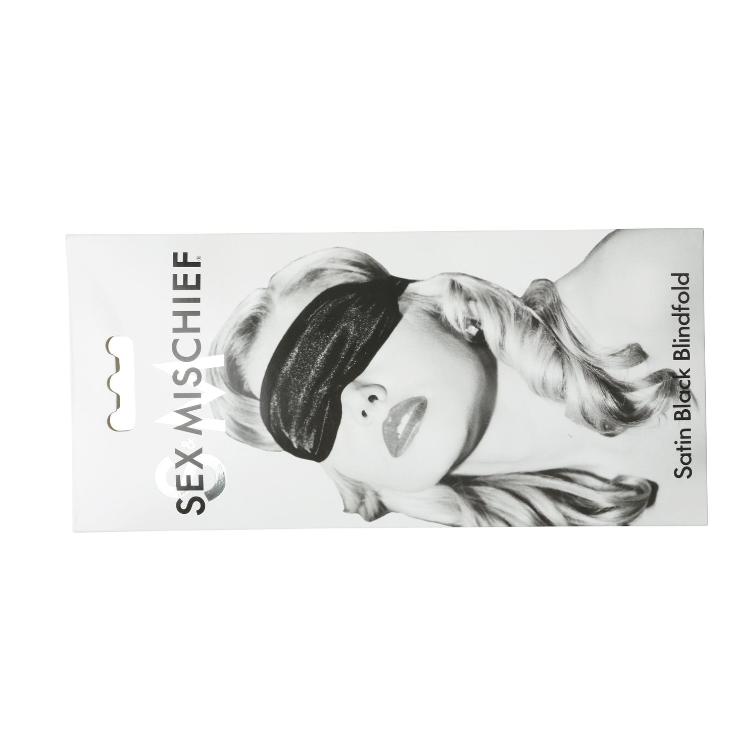 Sex and Mischief Satin Blindfold - Black - Not Very Vanilla