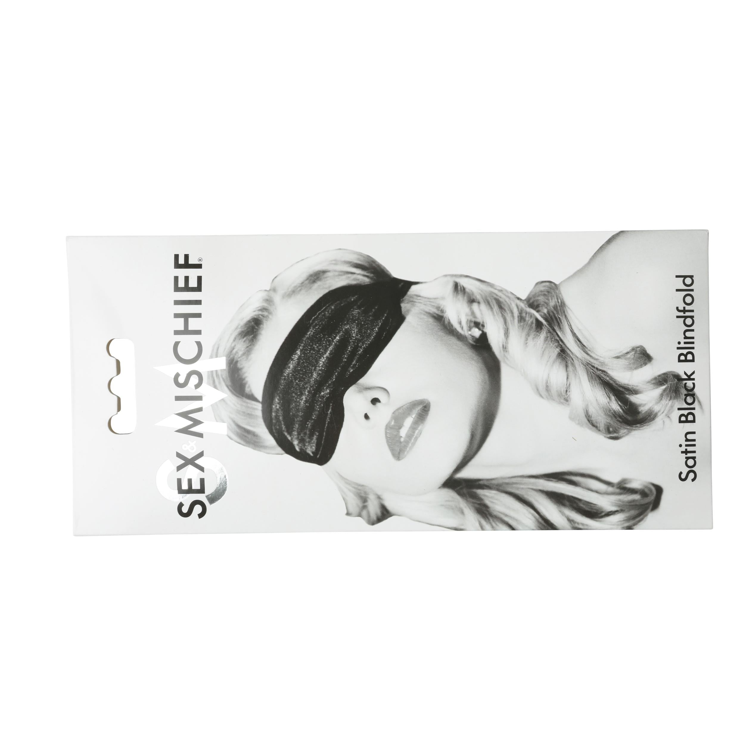 Sex and Mischief Satin Blindfold - Black – Not Very Vanilla