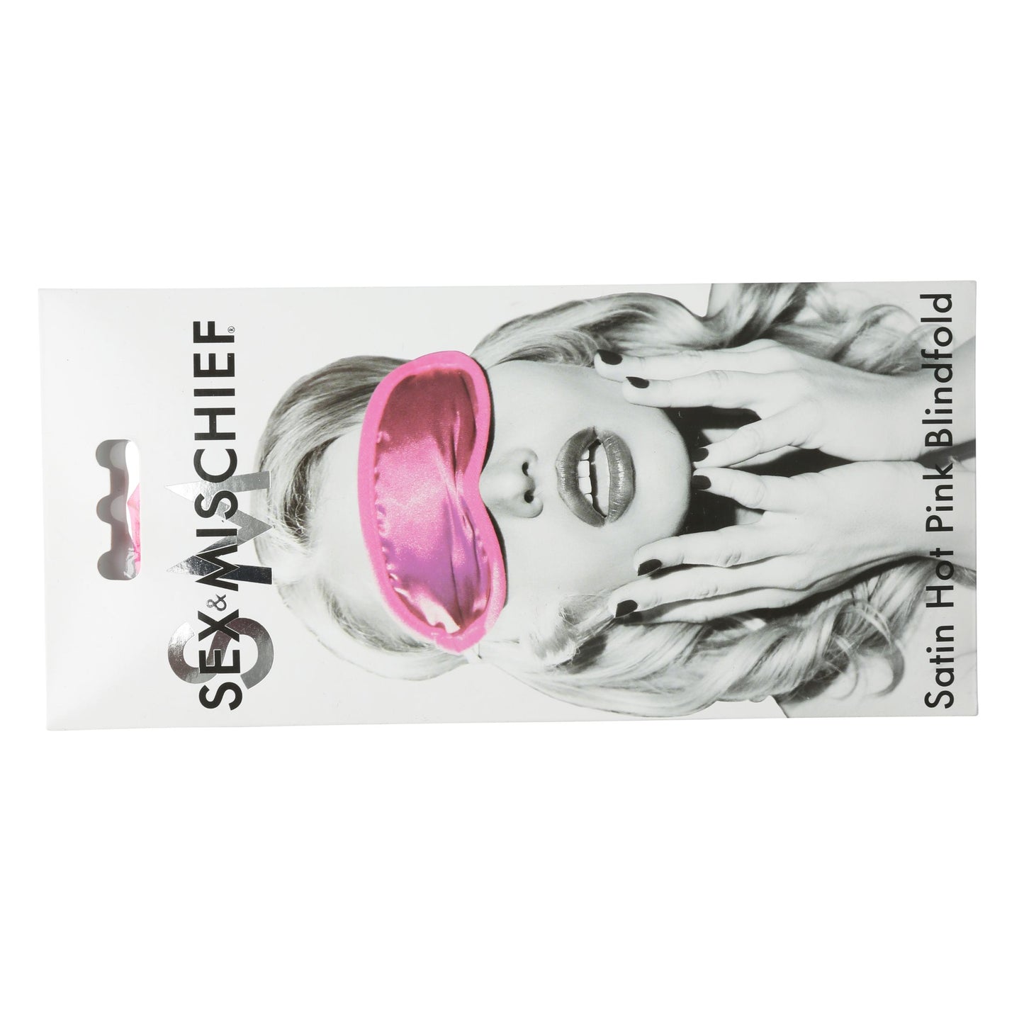 Sex and Mischief Satin Blindfold - Hot Pink - Not Very Vanilla