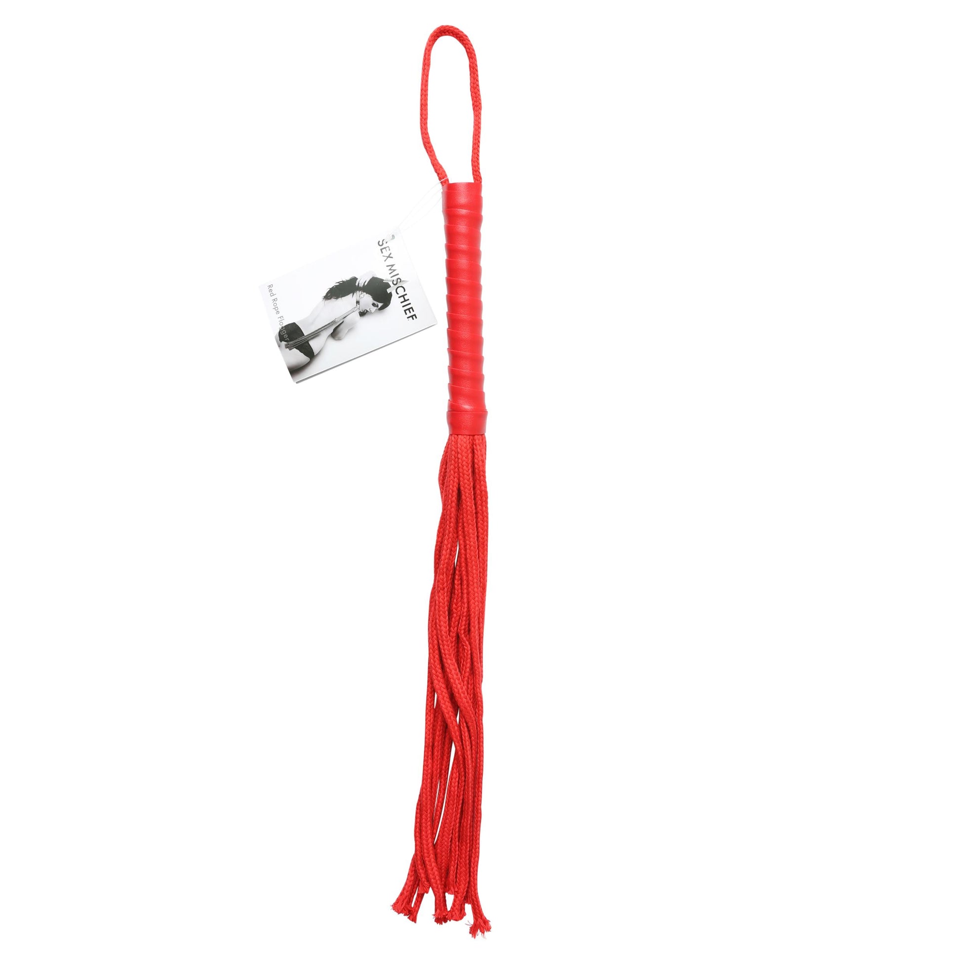 Sex and Mischief Rope Flogger - Red - Not Very Vanilla