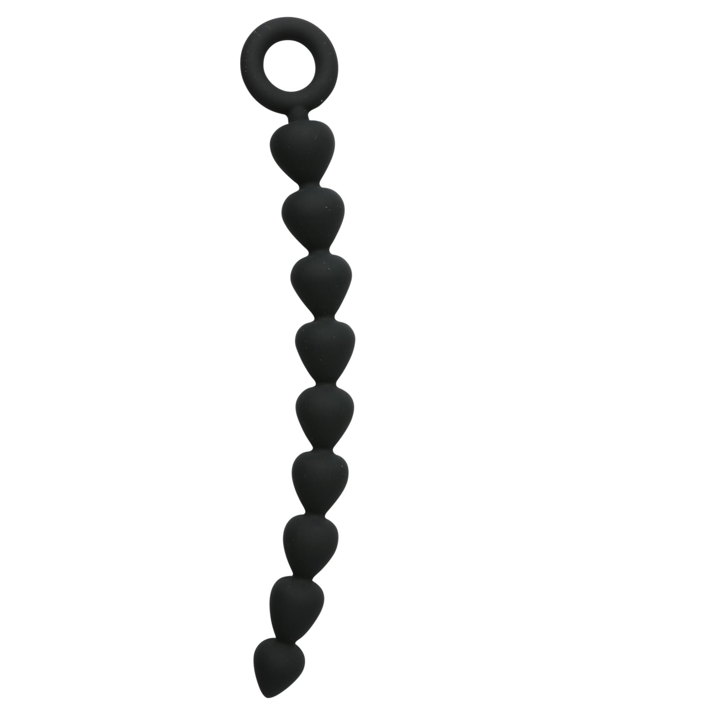 Sex and Mischief Silicone Anal Beads - Black - Not Very Vanilla