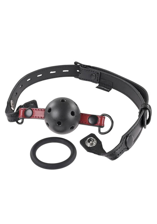 Saffron Interchangeable Gag - Black/red - Not Very Vanilla