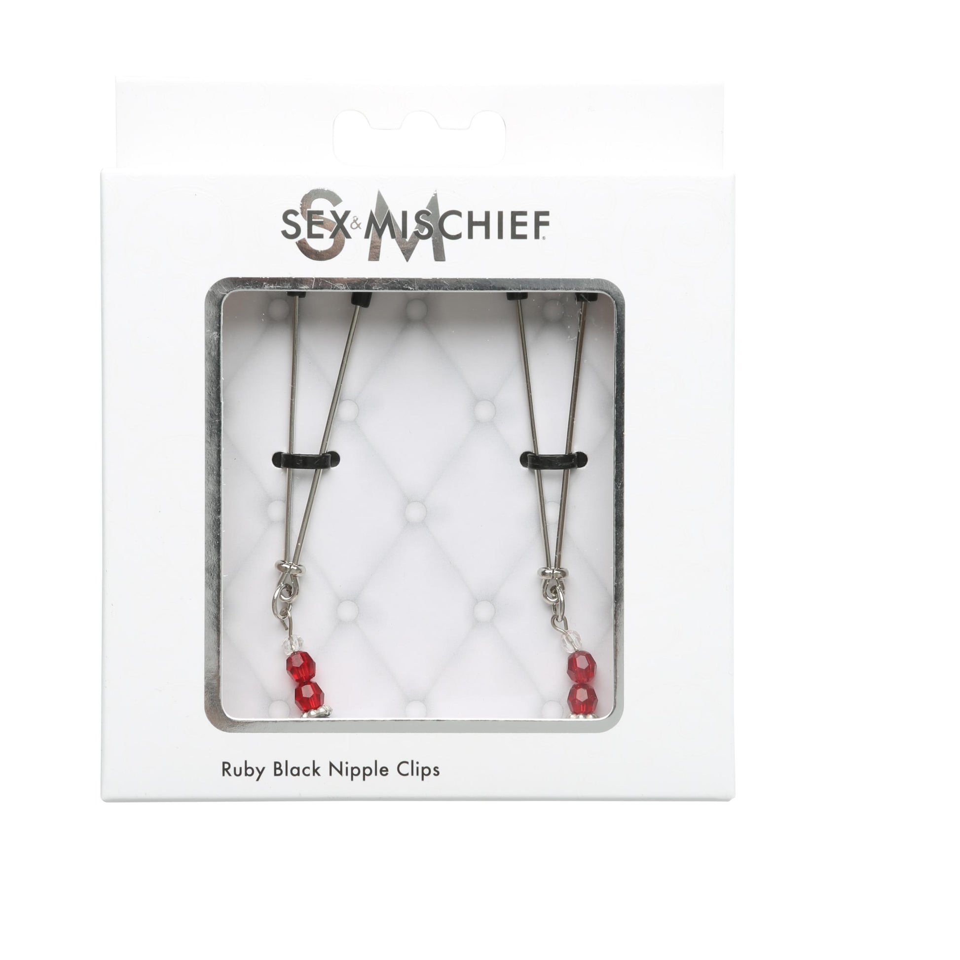 Sex and Mischief Ruby Black Nipple Clips - Not Very Vanilla