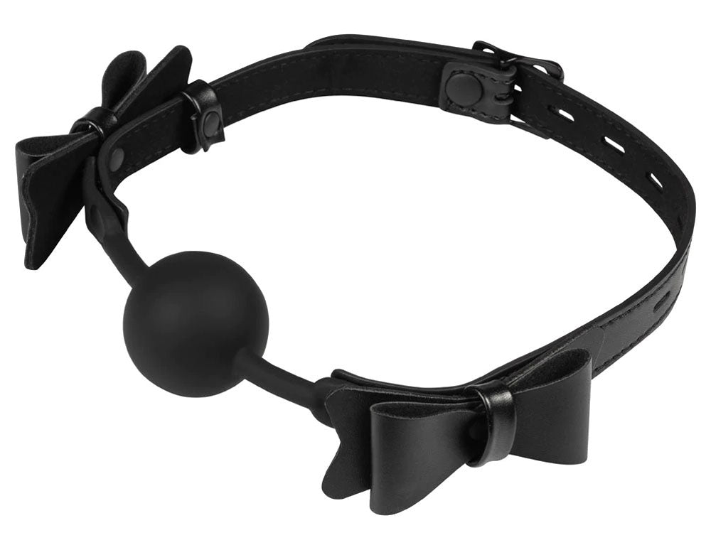 Bow Tie Ball Gag - Black - Not Very Vanilla