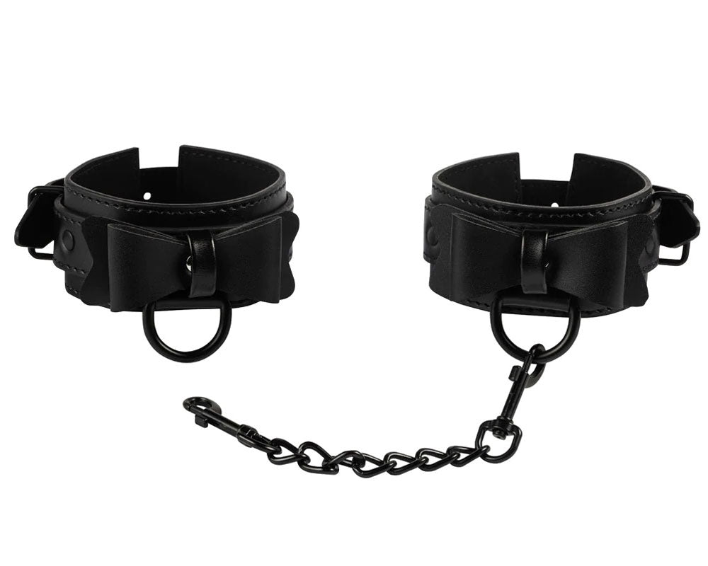 Bow Tie Cuffs - Black - Not Very Vanilla