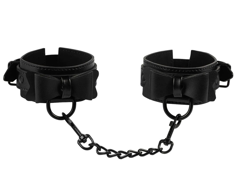 Bow Tie Cuffs - Black - Not Very Vanilla