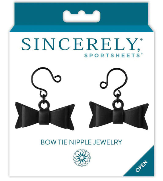 Bow Tie Nipple Jewelry - Black - Not Very Vanilla