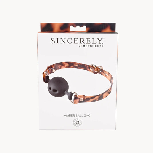 Sincerely Amber Ball Gag - Not Very Vanilla